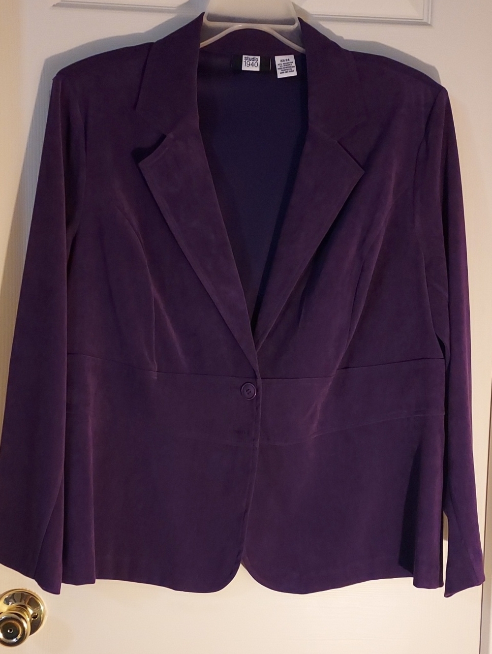Studio 1940 Women's Plum Blazer Jacket